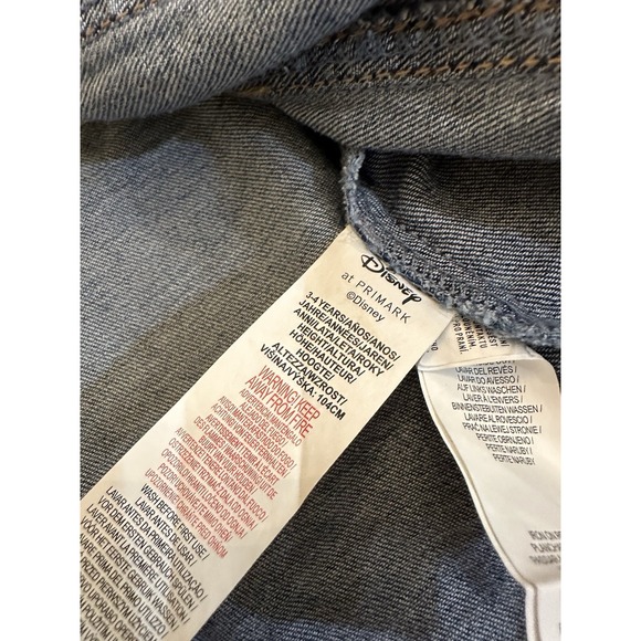 Disney At Primark Minnie Mouse Jean Jacket Size 3-4 - Picture 3 of 6